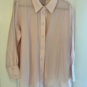 H&M Pink Casual Button Down Shirt